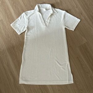 H&M Terry Cloth Coverup in Cream